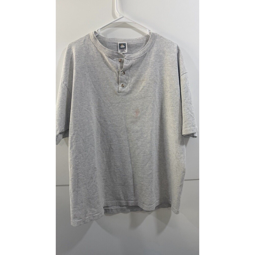 Vintage Deadstroke Skull Grunge Dart T-Shirt Button Long Sleeve XL Single Stitch